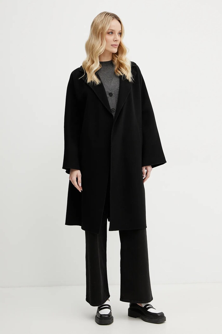 Вовняний кардиган Weekend Max Mara жіночий колір сірий легкий 2515381011600