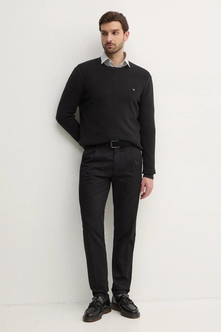 Светр Calvin Klein чоловічий колір чорний легкий K10K114080