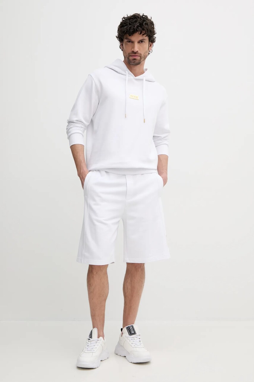 Бавовняні шорти Versace Jeans Couture чоловічі колір білий 78GADT00 CF01T