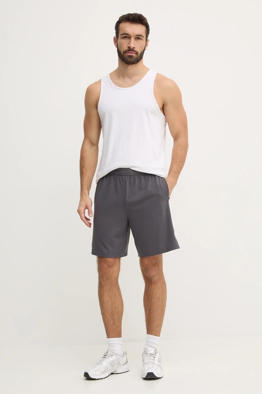 Шорти для тренувань Calvin Klein Performance колір сірий LVGMS5S850