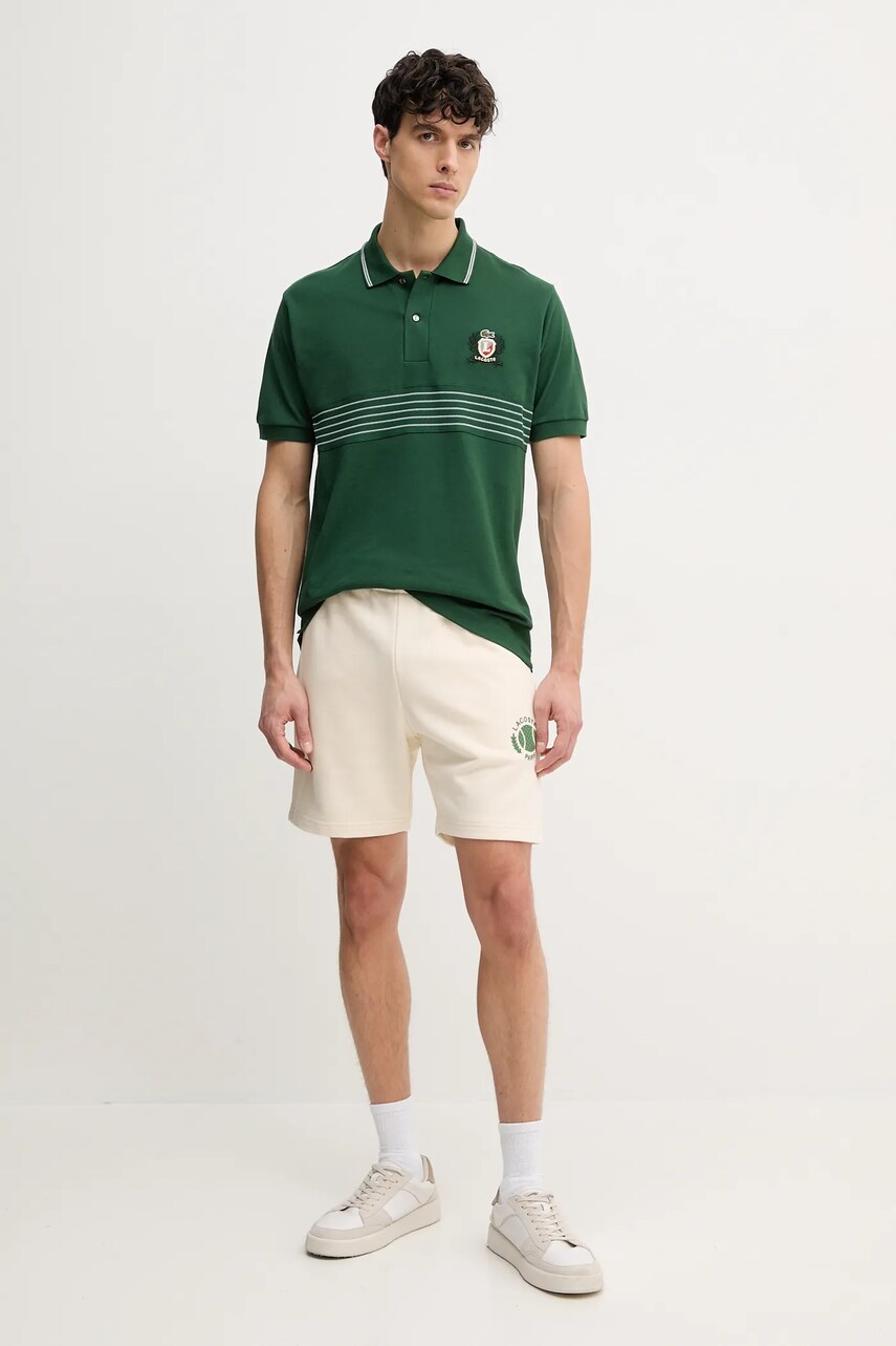 Шорти Lacoste чоловічі колір бежевий GH9708