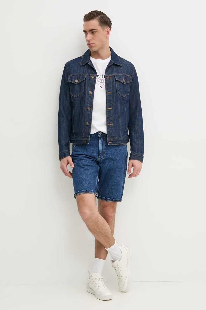 Джинсові шорти Calvin Klein Jeans чоловічі колір синій J30J327192