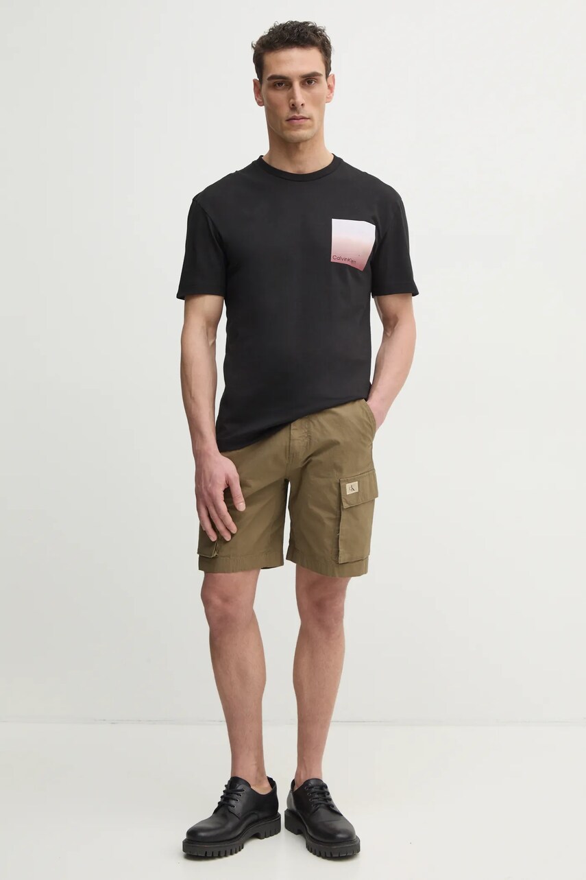 Шорти Calvin Klein Jeans чоловічі колір зелений J30J327376