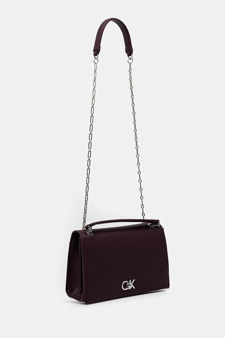 Сумочка Calvin Klein колір бордовий K60K612810