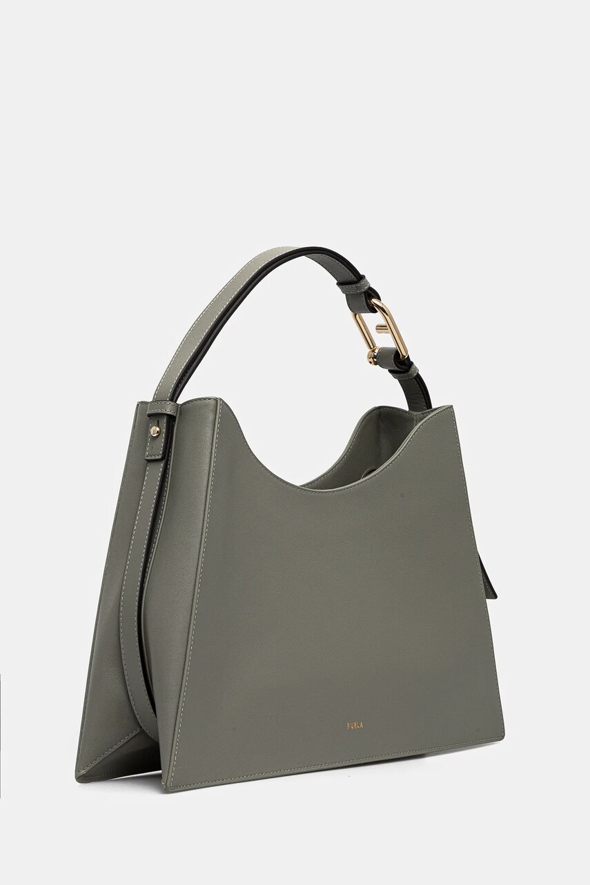 Шкіряна сумочка Furla колір зелений WB01246 BX2045 AG700