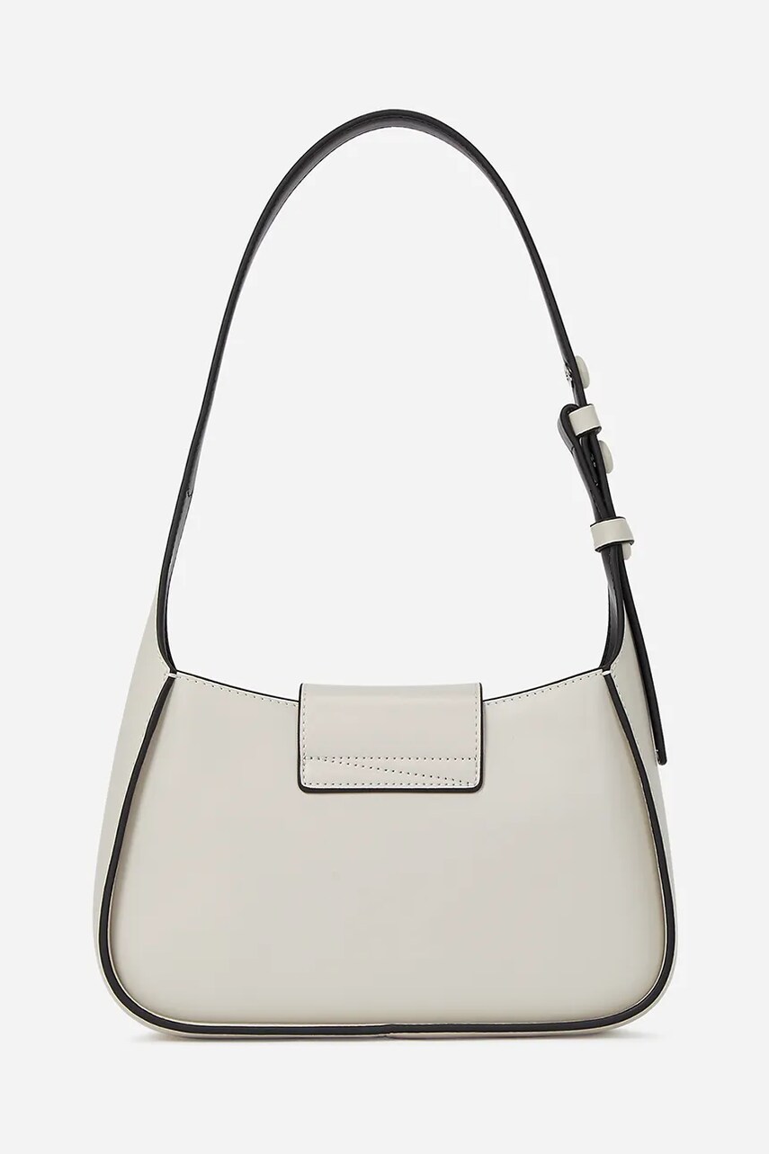 Шкіряна сумочка Karl Lagerfeld колір білий A1W30149