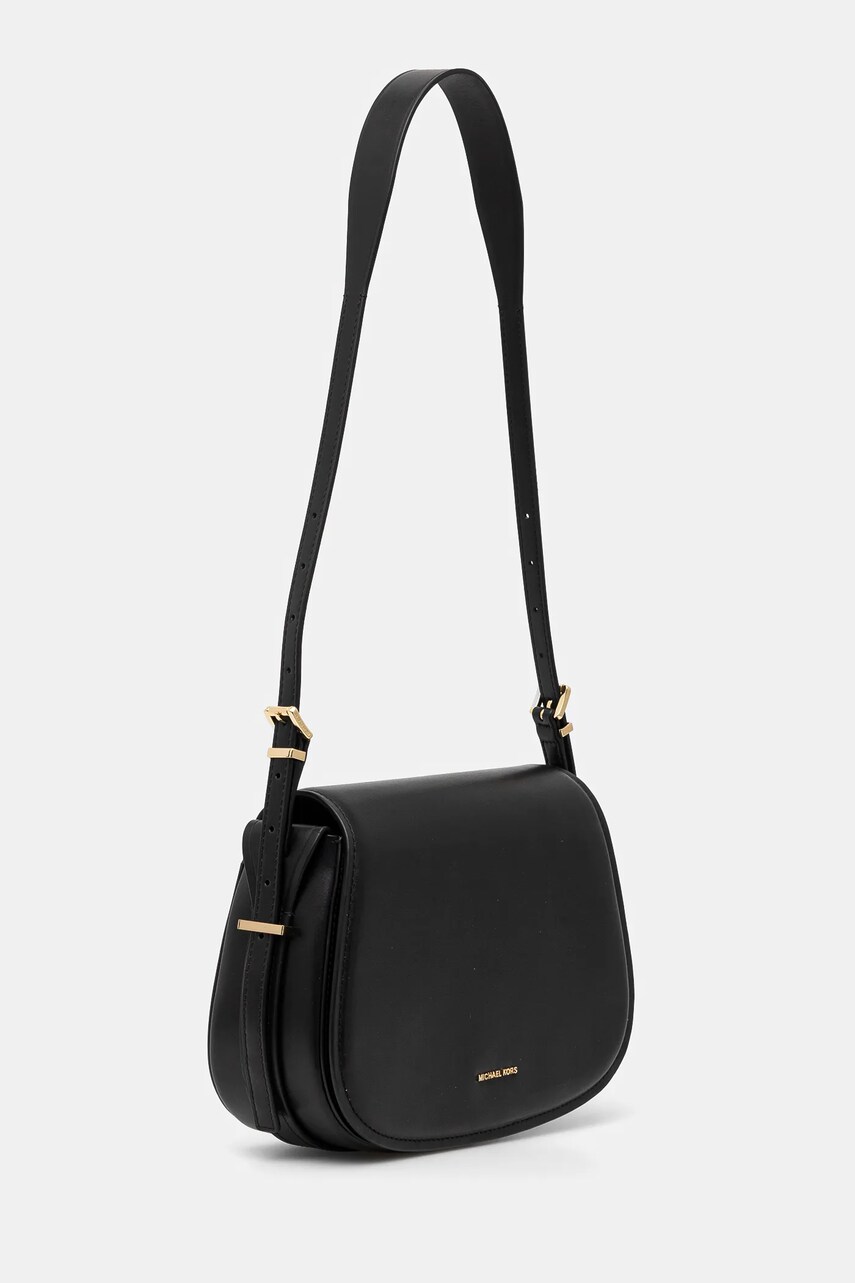Шкіряна сумочка MICHAEL Michael Kors колір чорний 30R5GL0M2L