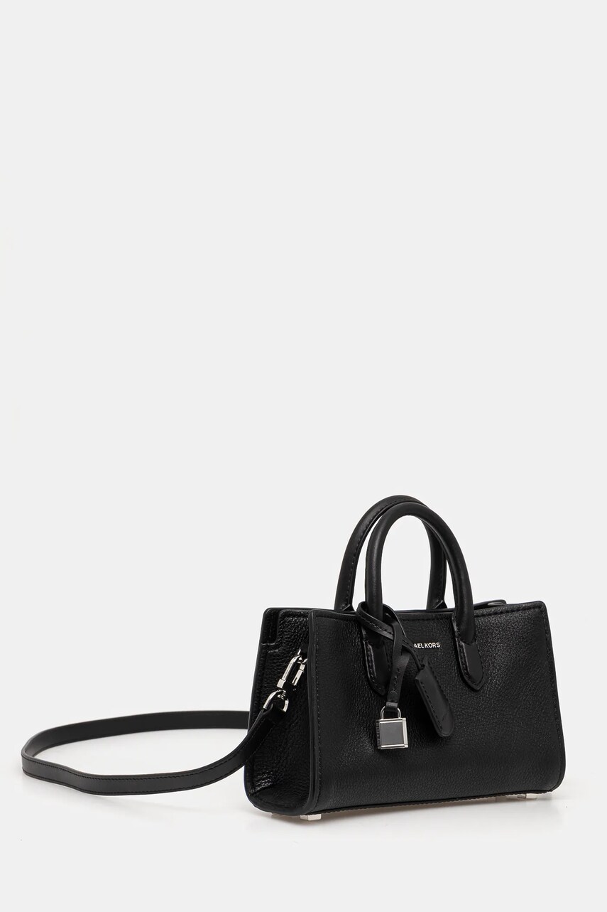 Шкіряна сумочка MICHAEL Michael Kors колір чорний 32F4SETC0L