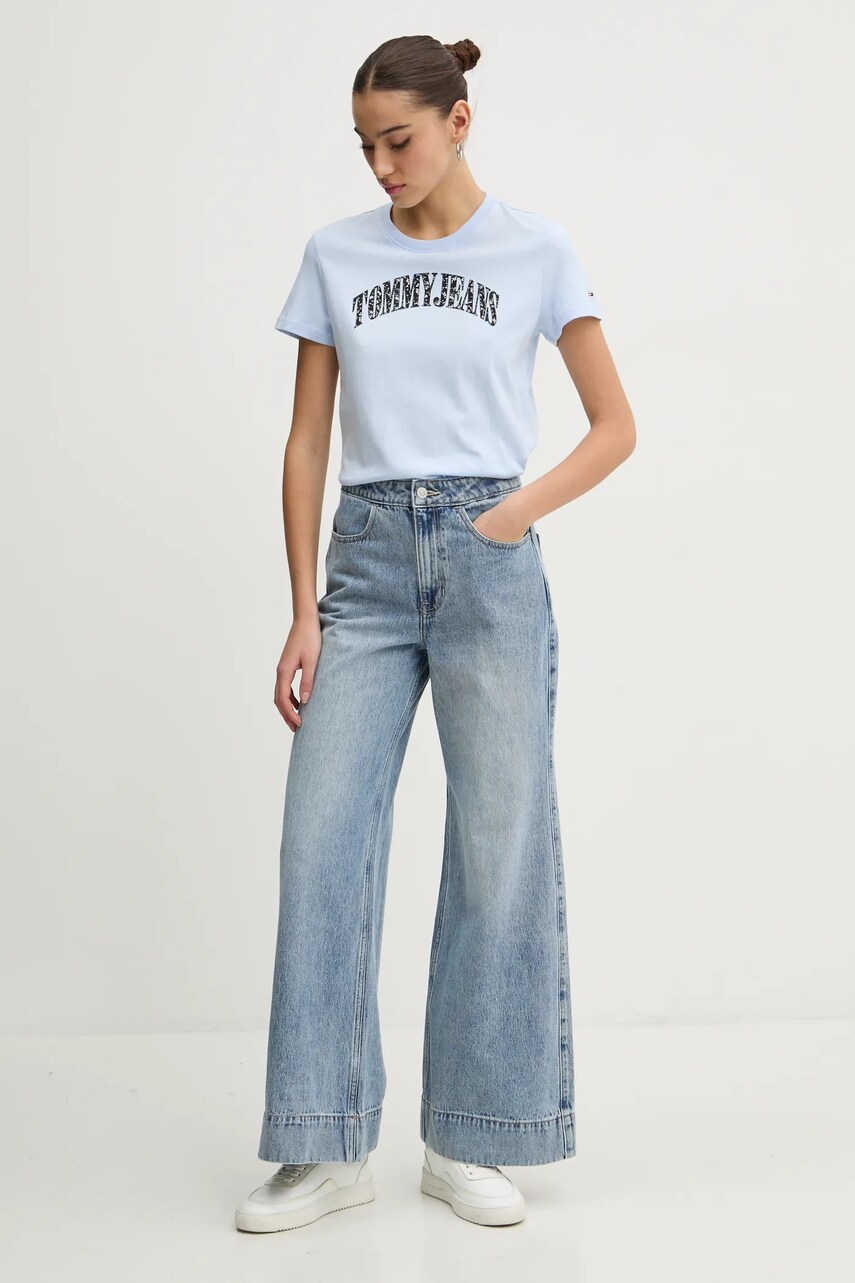 Бавовняна футболка Tommy Jeans жіноча  DW0DW20161
