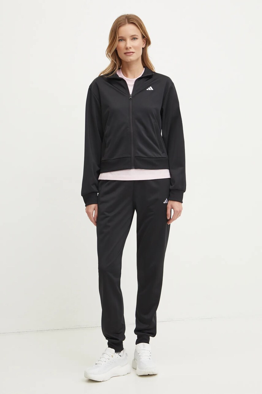 Бавовняна футболка adidas Essentials жіноча колір рожевий JI6073