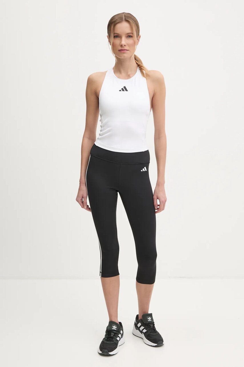 Топ для тренувань adidas Performance 3 Stripes колір білий JG6183