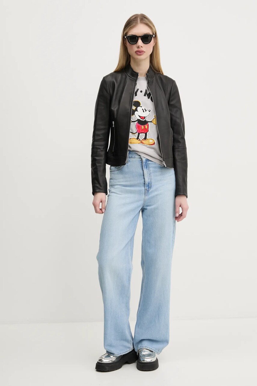 Бавовняна футболка Desigual MICKEY MOUSE жіноча колір сірий 25SWTKAI