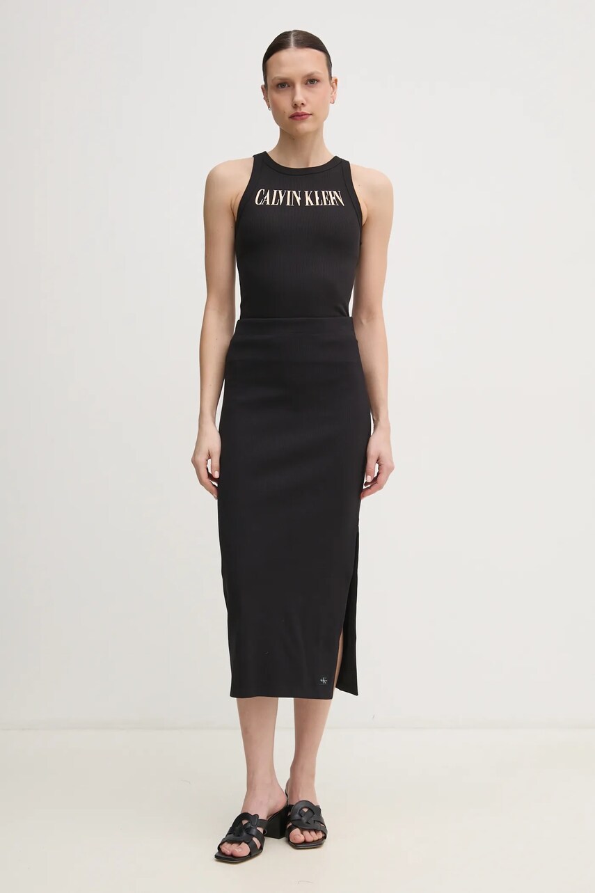 Топ Calvin Klein Jeans колір чорний J20J225520
