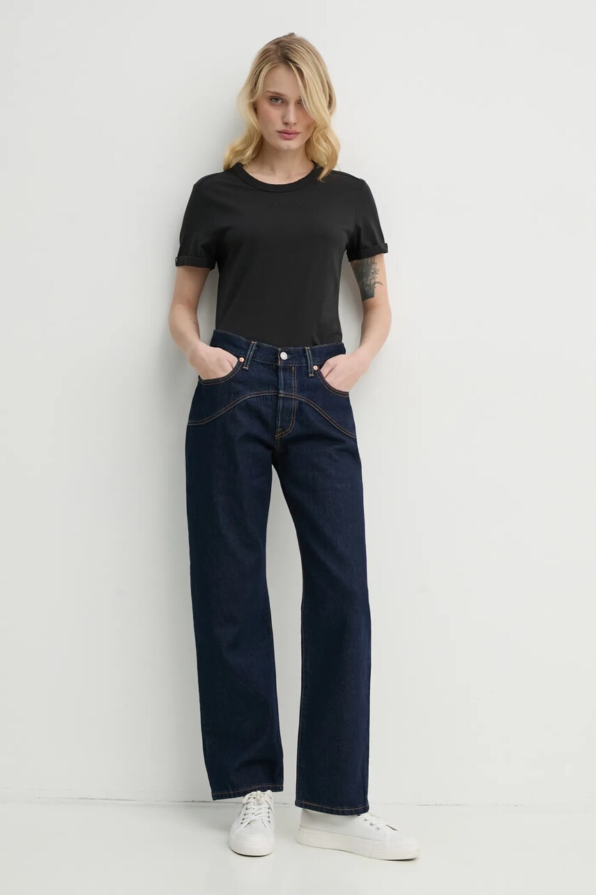 Бавовняна футболка G-Star Raw жіноча колір чорний D26069-D975