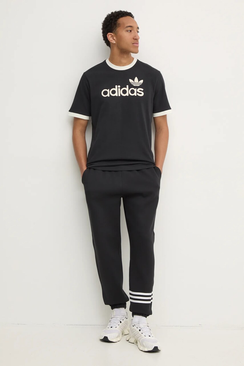 Бавовняна футболка adidas Originals SIMPLE TEE чоловіча колір чорний з принтом JC8372