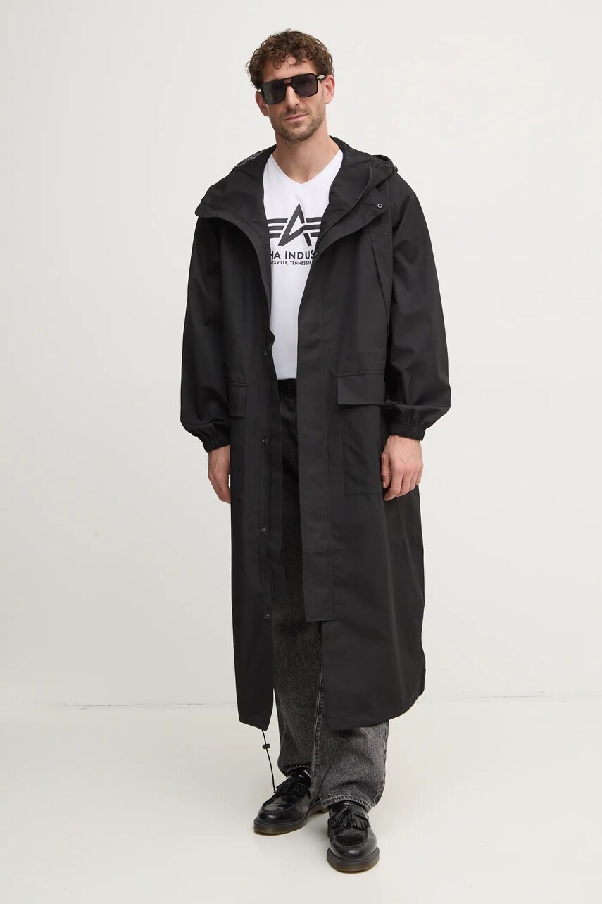 Футболка Alpha Industries чоловіча колір білий з принтом 106512
