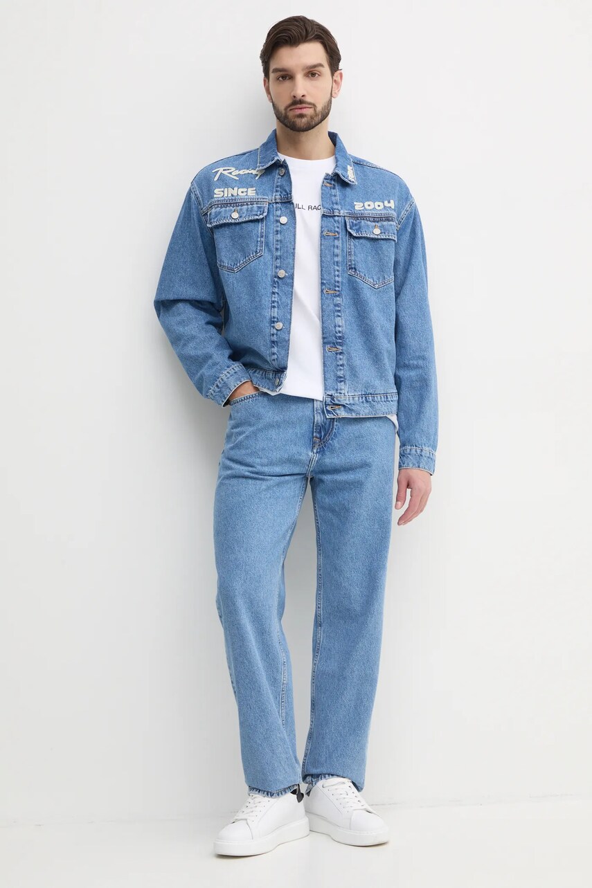 Лонгслів Red Bull Racing x Pepe Jeans SPEED LOGO LS TEE чоловічий колір білий з принтом RM500013
