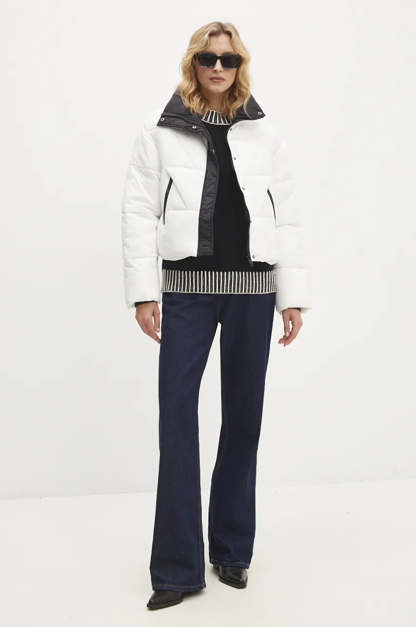 Куртка Answear Lab жіноча колір білий зимова oversize
