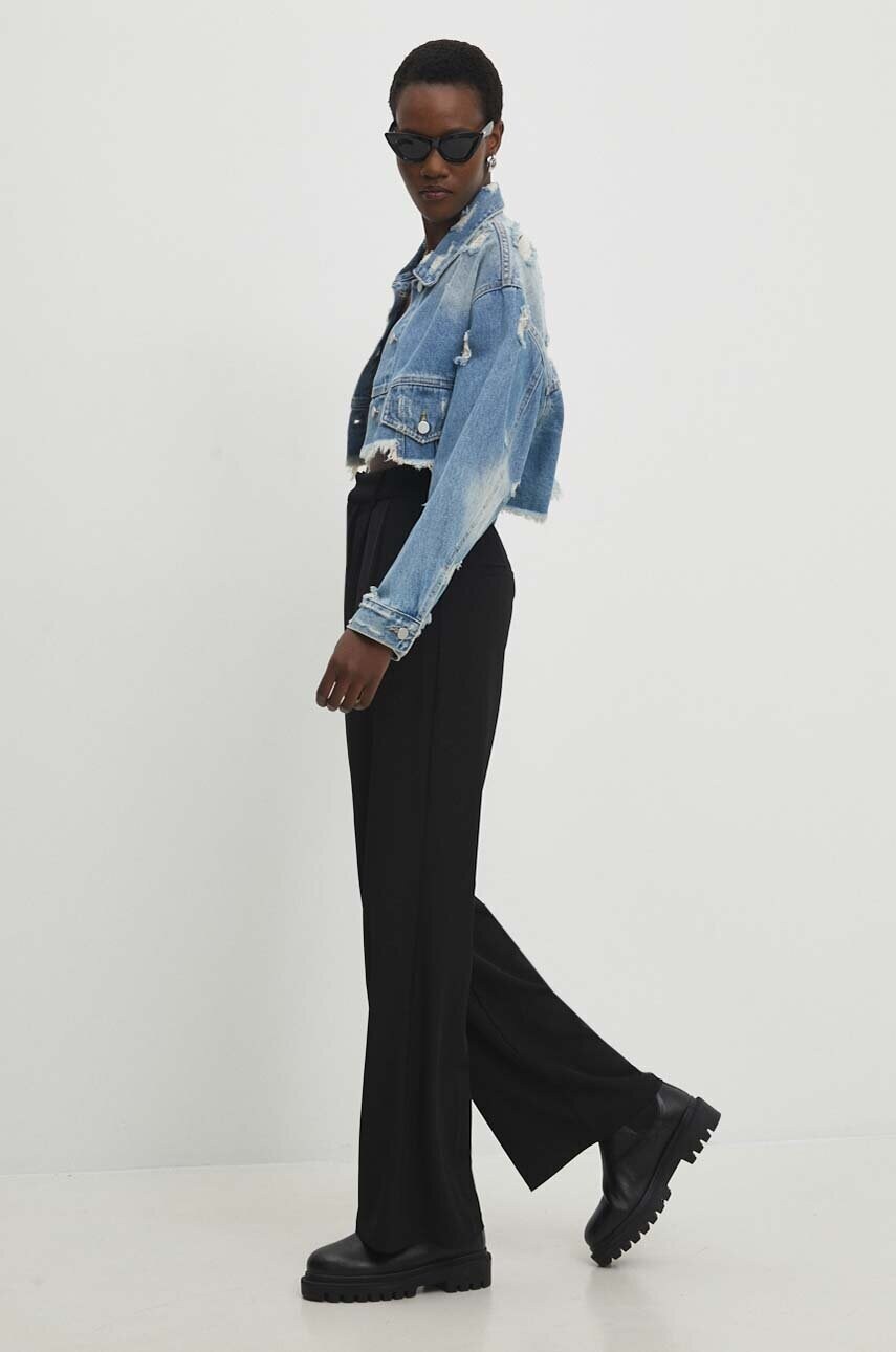 Джинсова куртка Answear Lab жіноча перехідна oversize