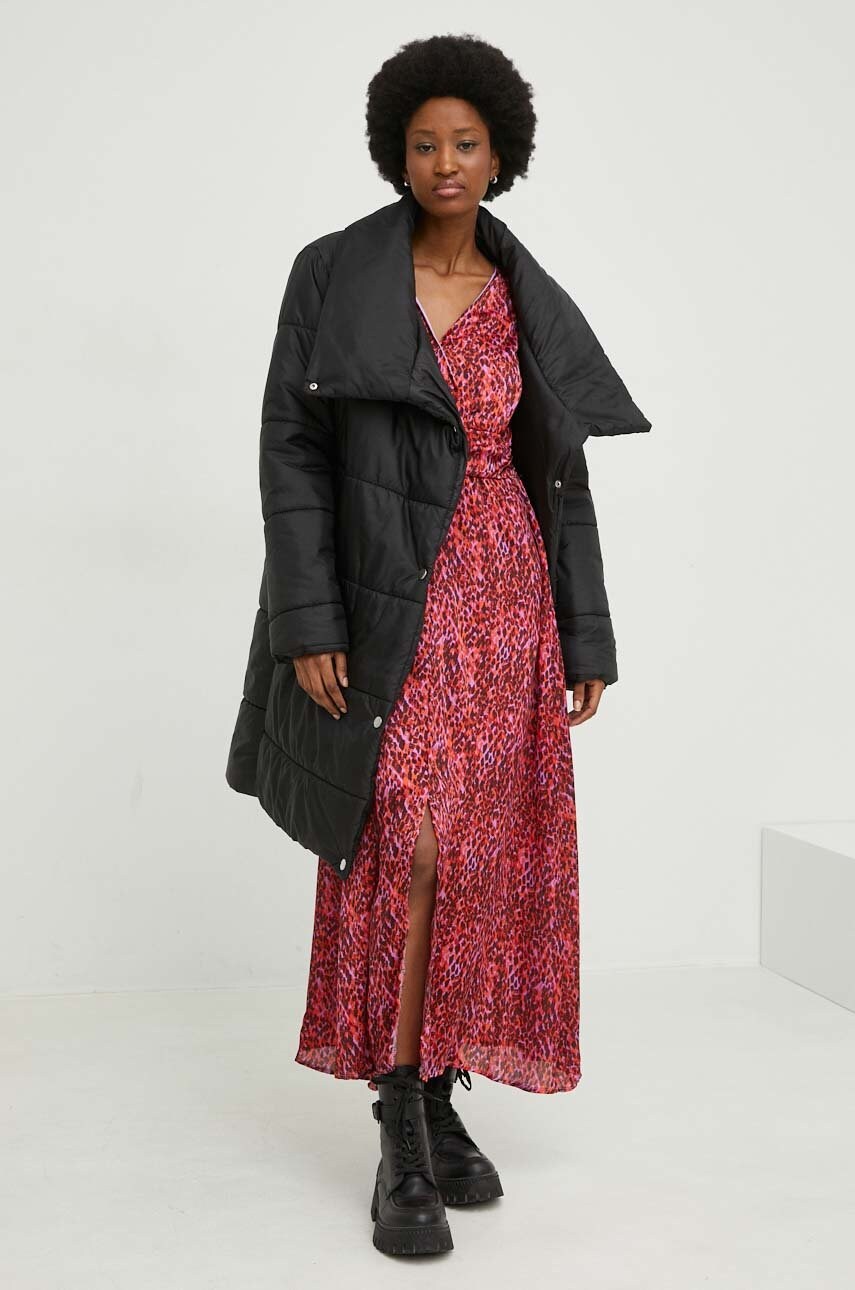 Куртка Answear Lab жіноча колір чорний зимова oversize