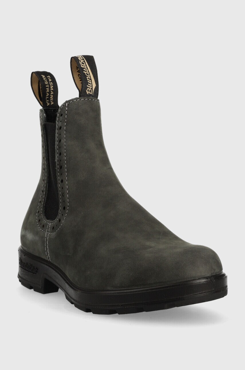 Замшеві черевики Blundstone 1630 жіночі колір сірий на плоскому ходу